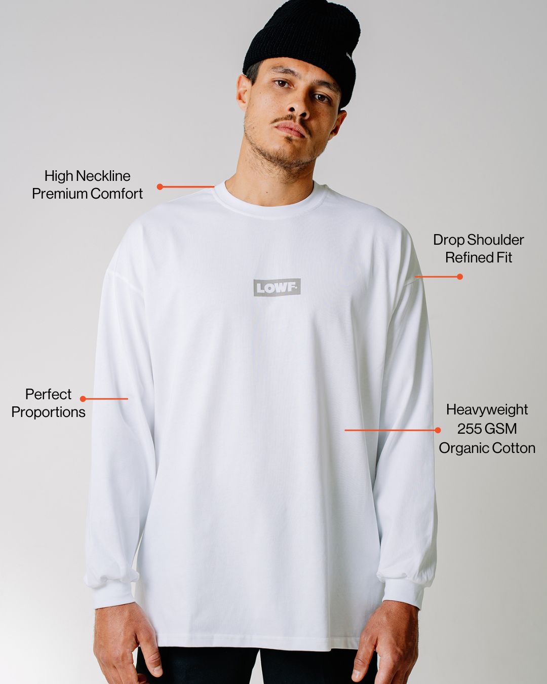 Box Logo Long Sleeve - White