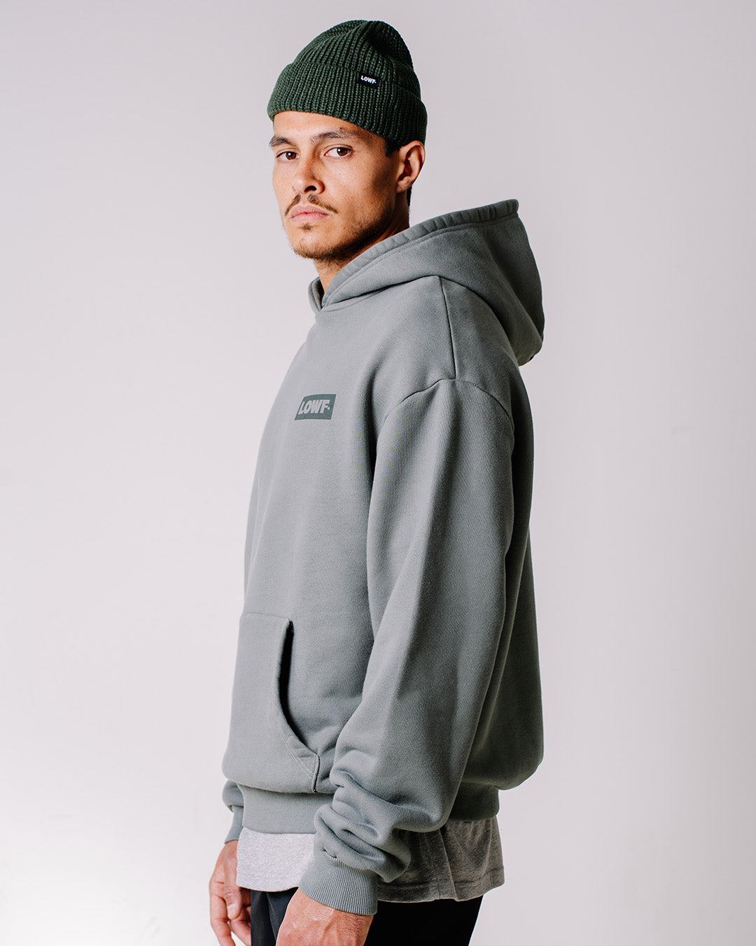 Box Logo Heavyweight Hoodie - Sage