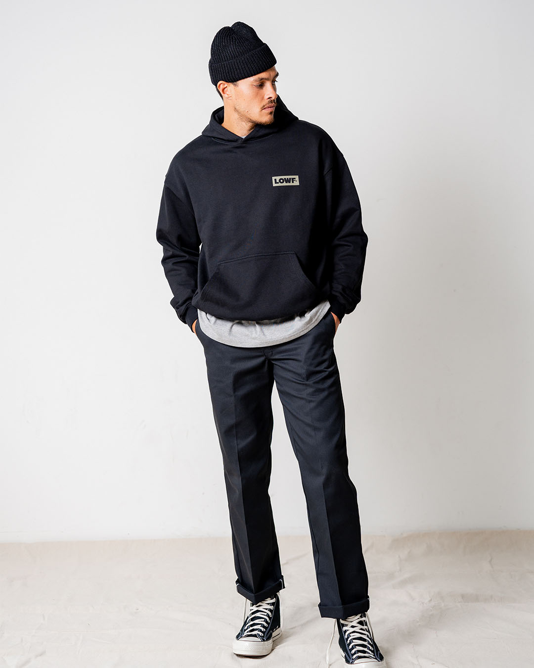 Block Logo Heavyweight Hoodie - Black