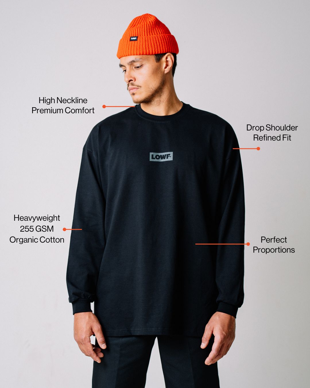 Box Logo Long Sleeve - Black