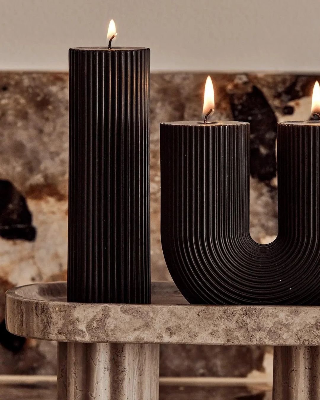 Wide Column Pillar Candle