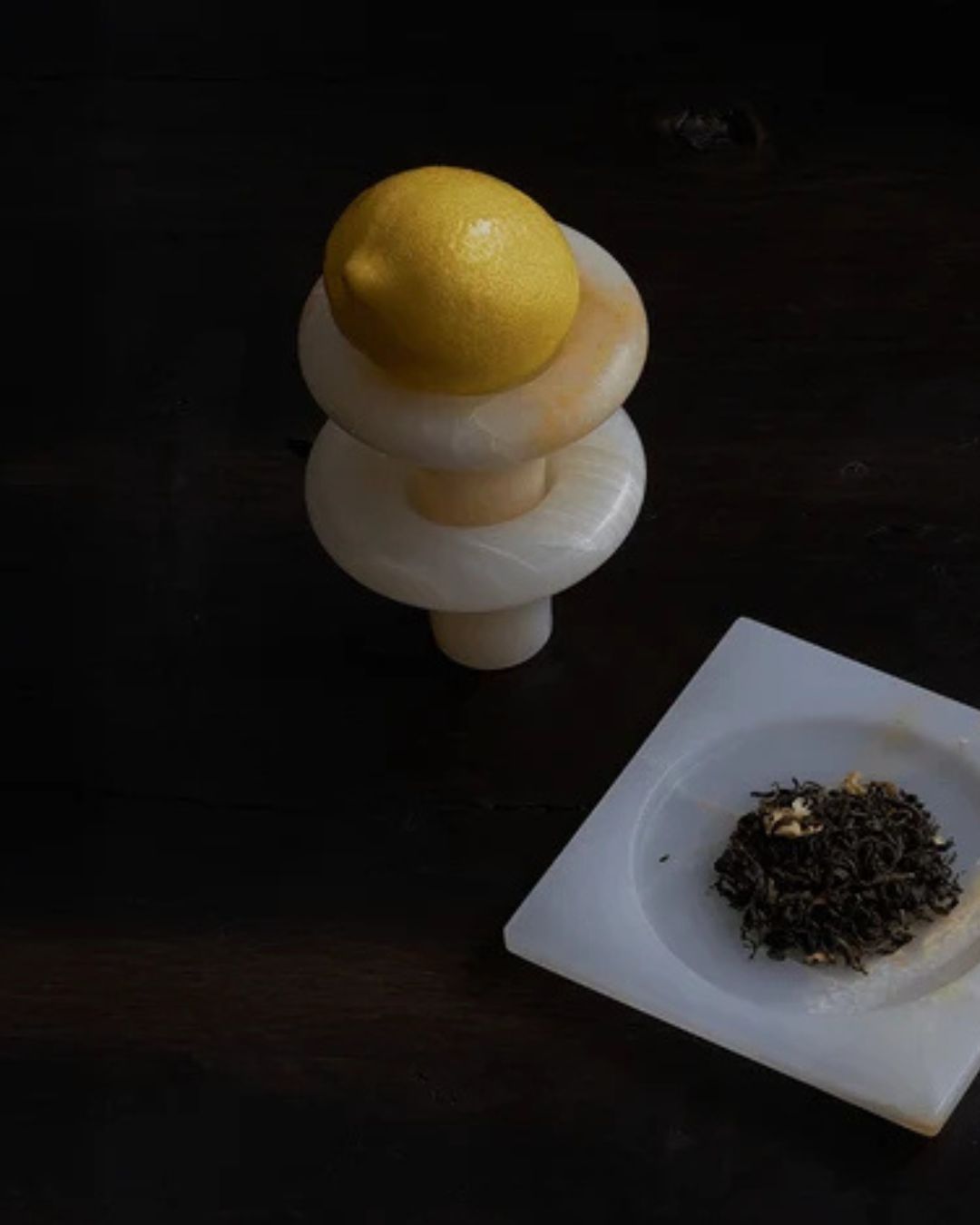 Bell Incense Burner - White Onyx