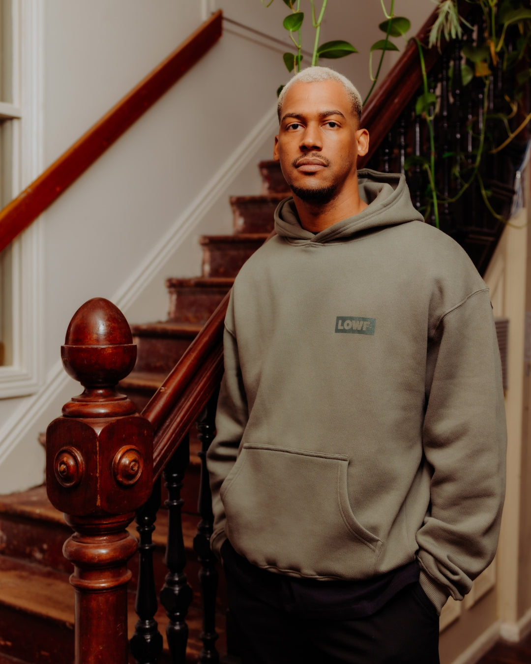 Box Logo Heavyweight Hoodie - Sage