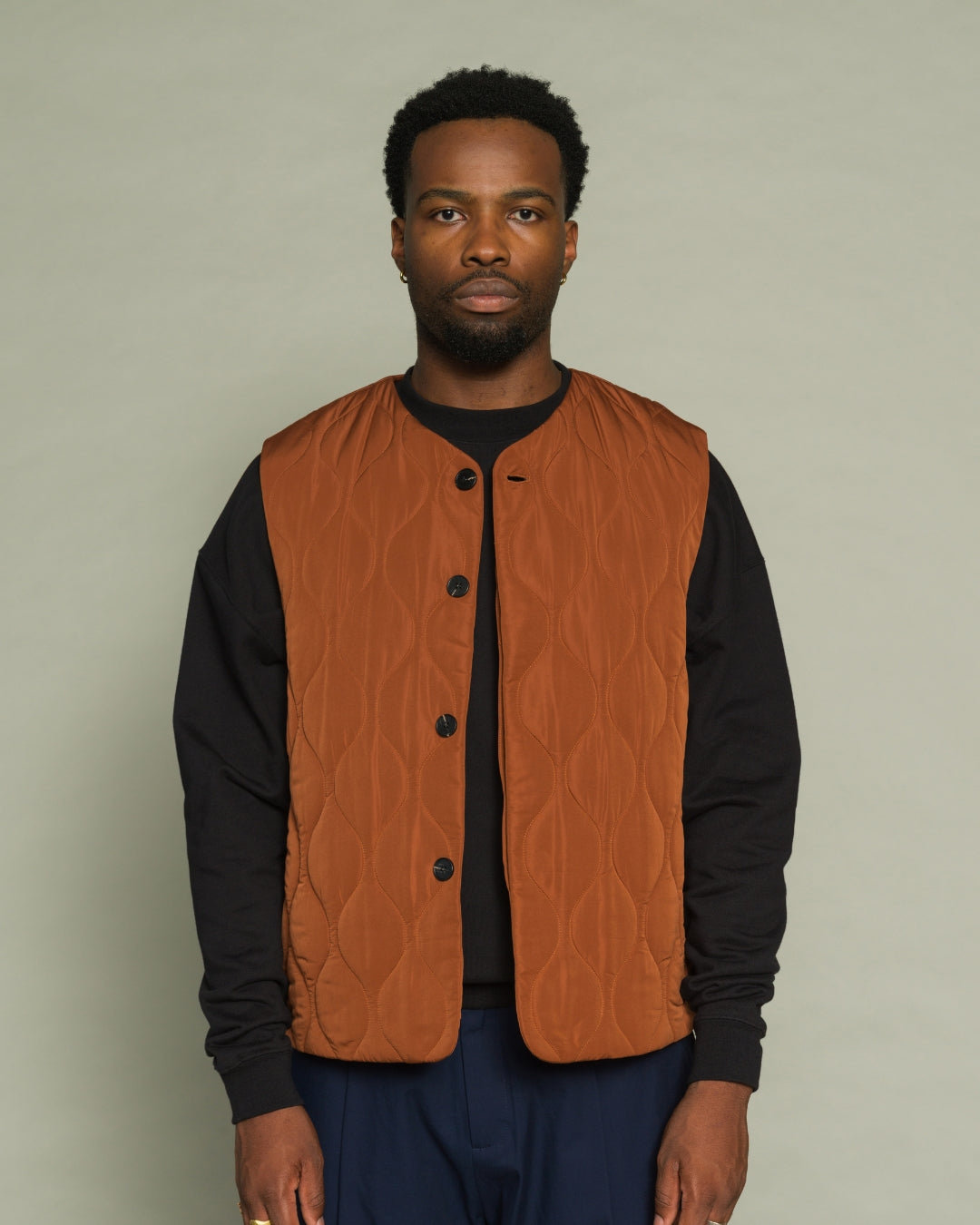 Axis Quilted Vest - Copper