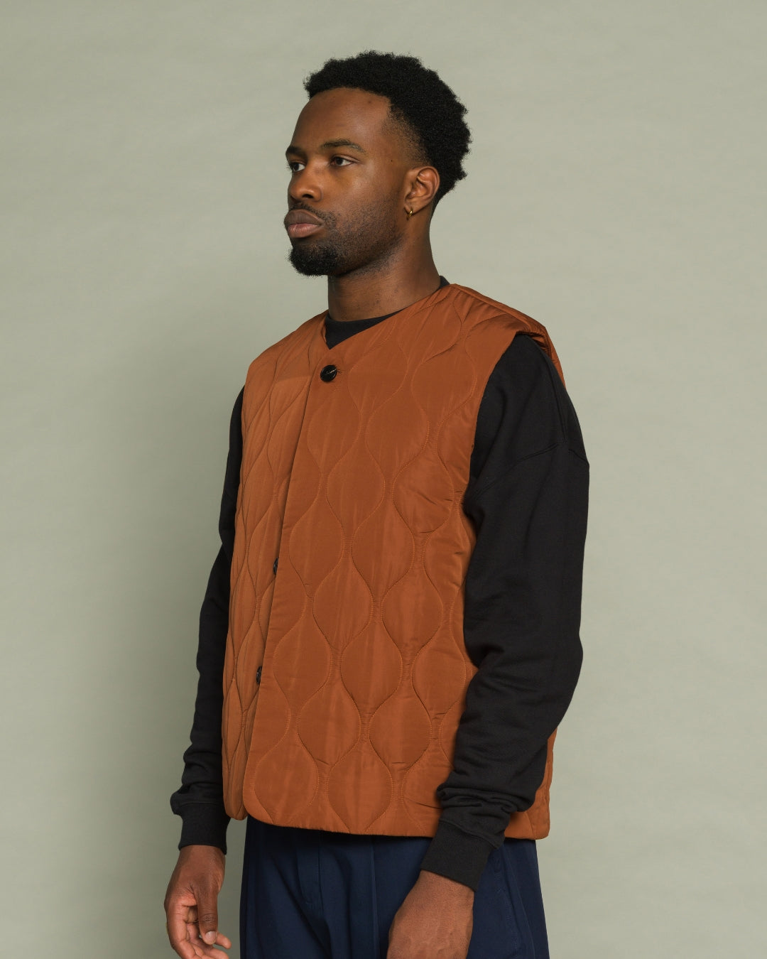 Axis Quilted Vest - Copper