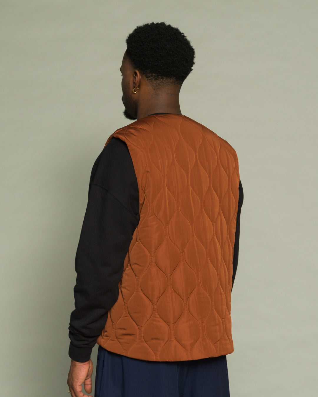 Axis Quilted Vest - Copper
