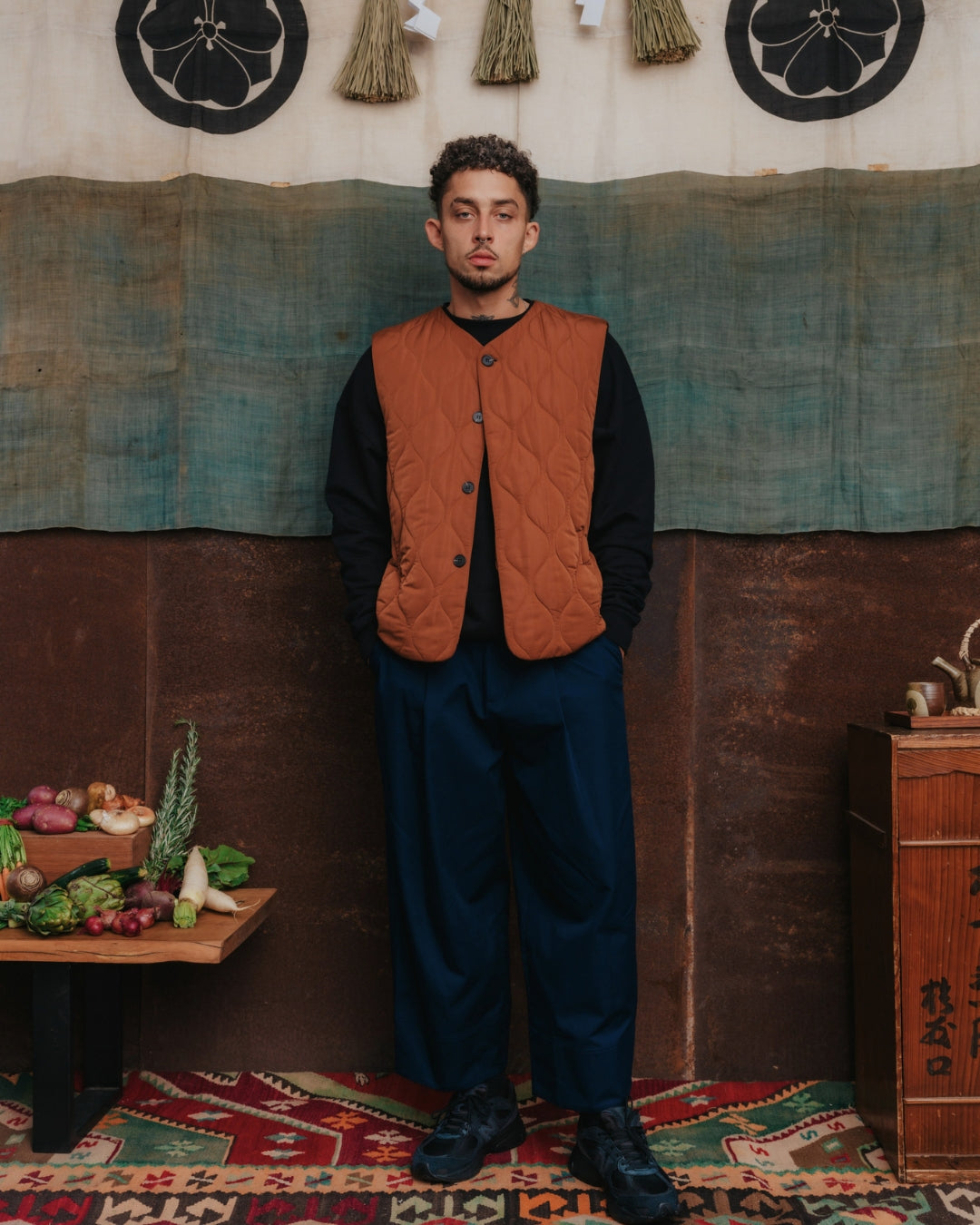 Axis Quilted Vest - Copper