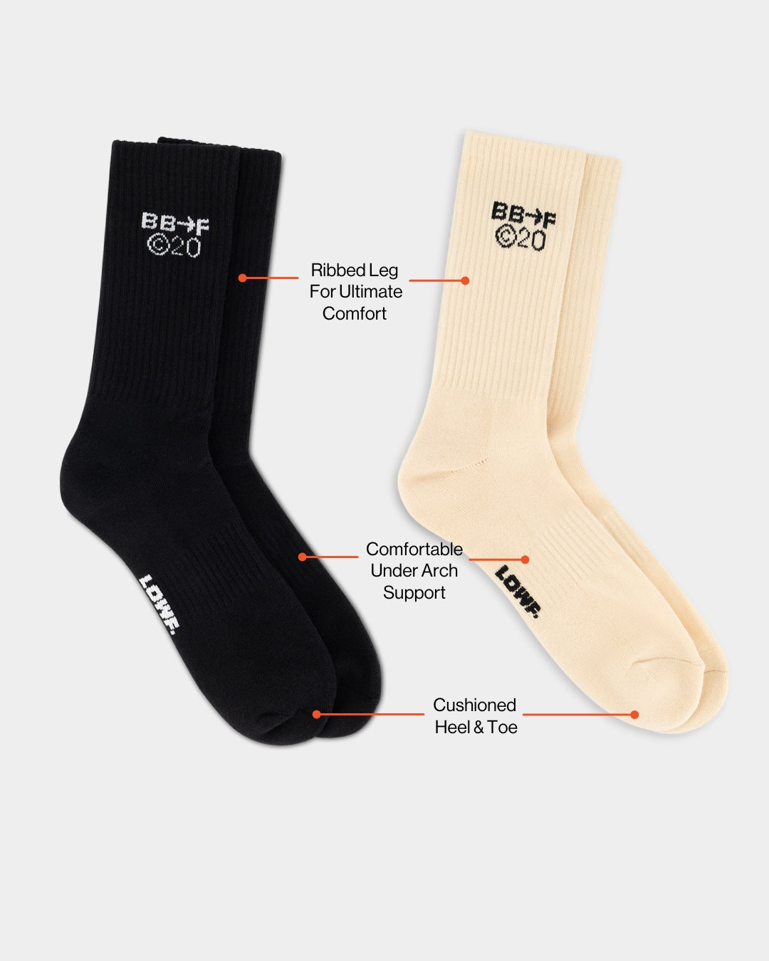 Breaking Bread™ Sock - Off White