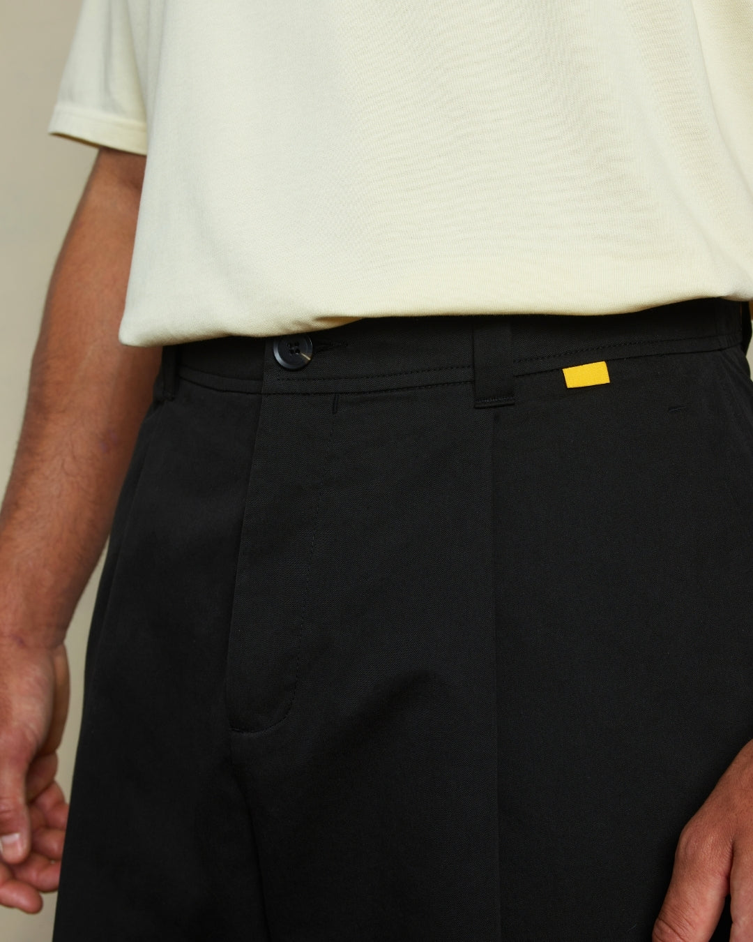 Kyoto Box Pleat Shorts - Black