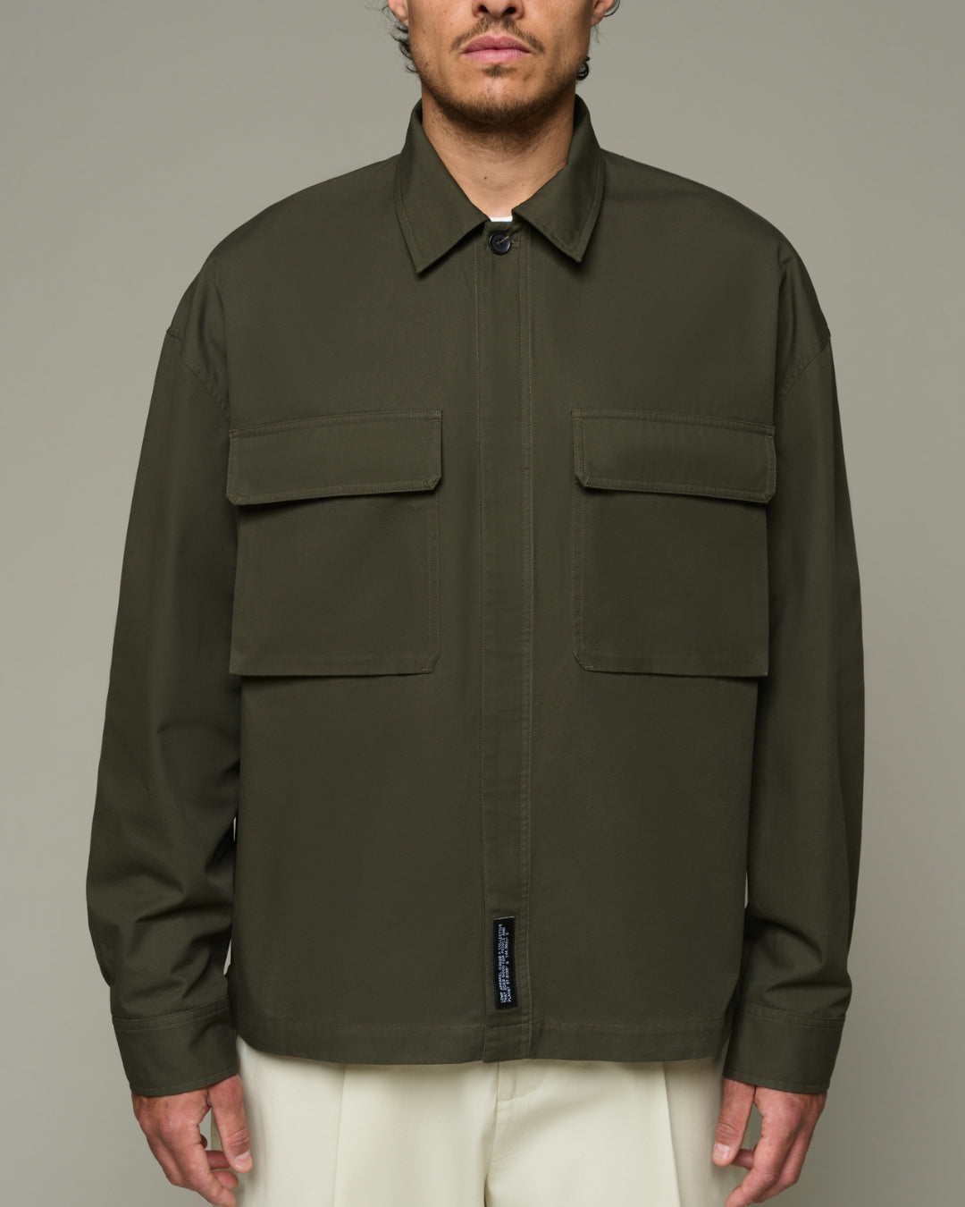 LS Structure Shirt - Earth Olive