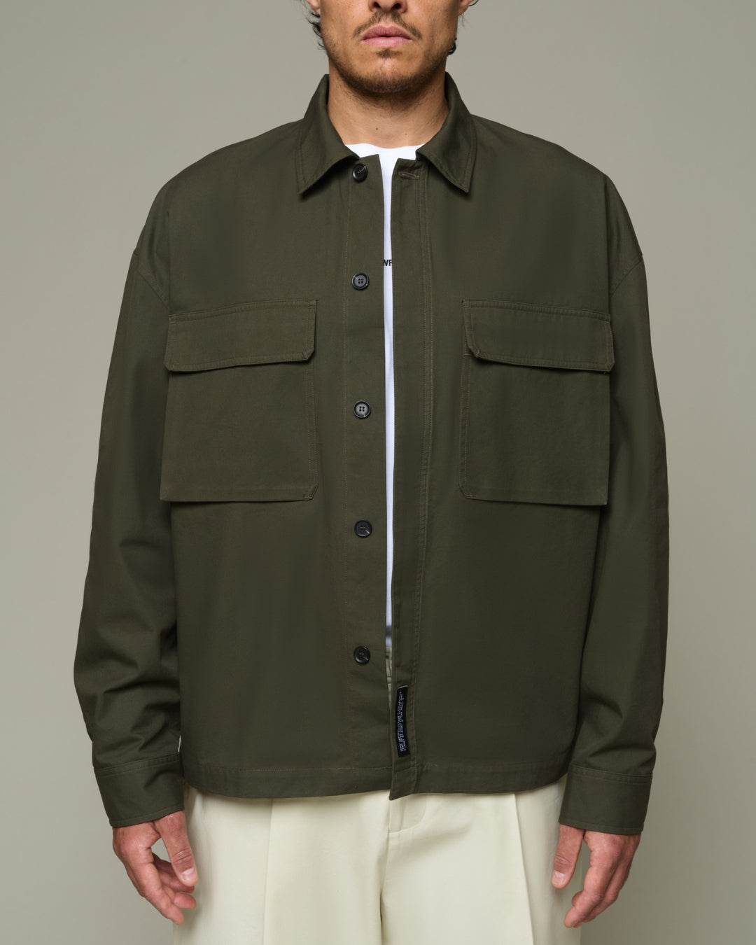 LS Structure Shirt - Earth Olive
