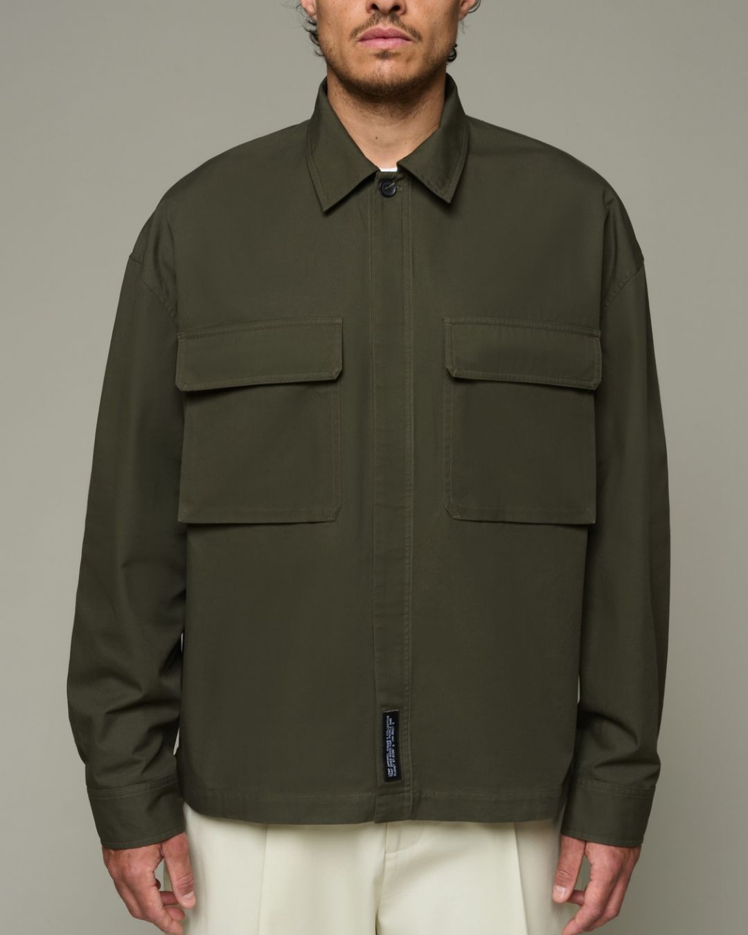 LS Structure Shirt - Earth Olive