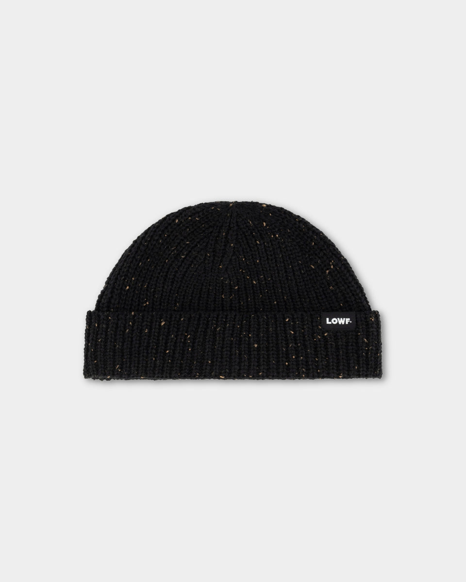 LOWF - Fisherman Logo Beanie - Charcoal Speckle – LOWF Apparel