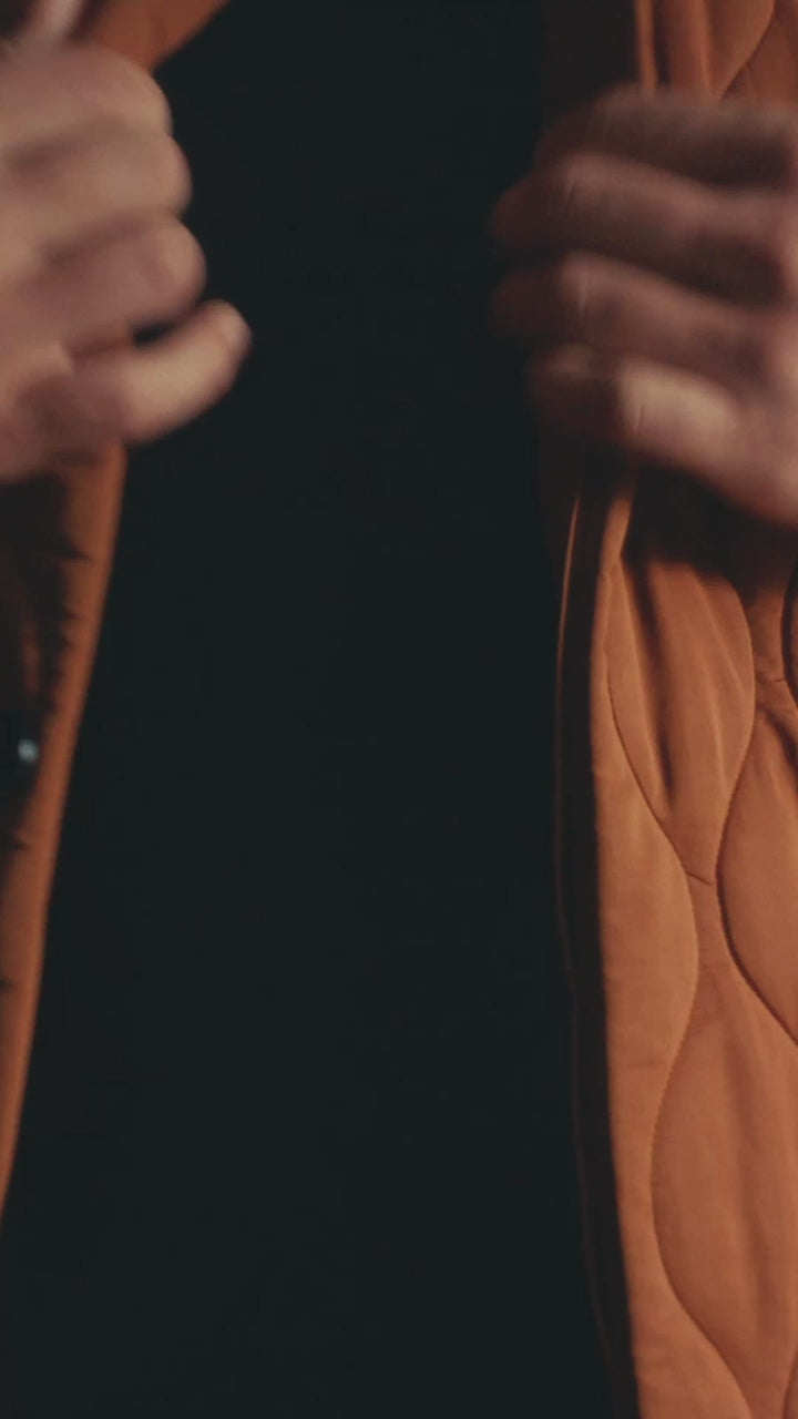 Axis Quilted Vest - Copper