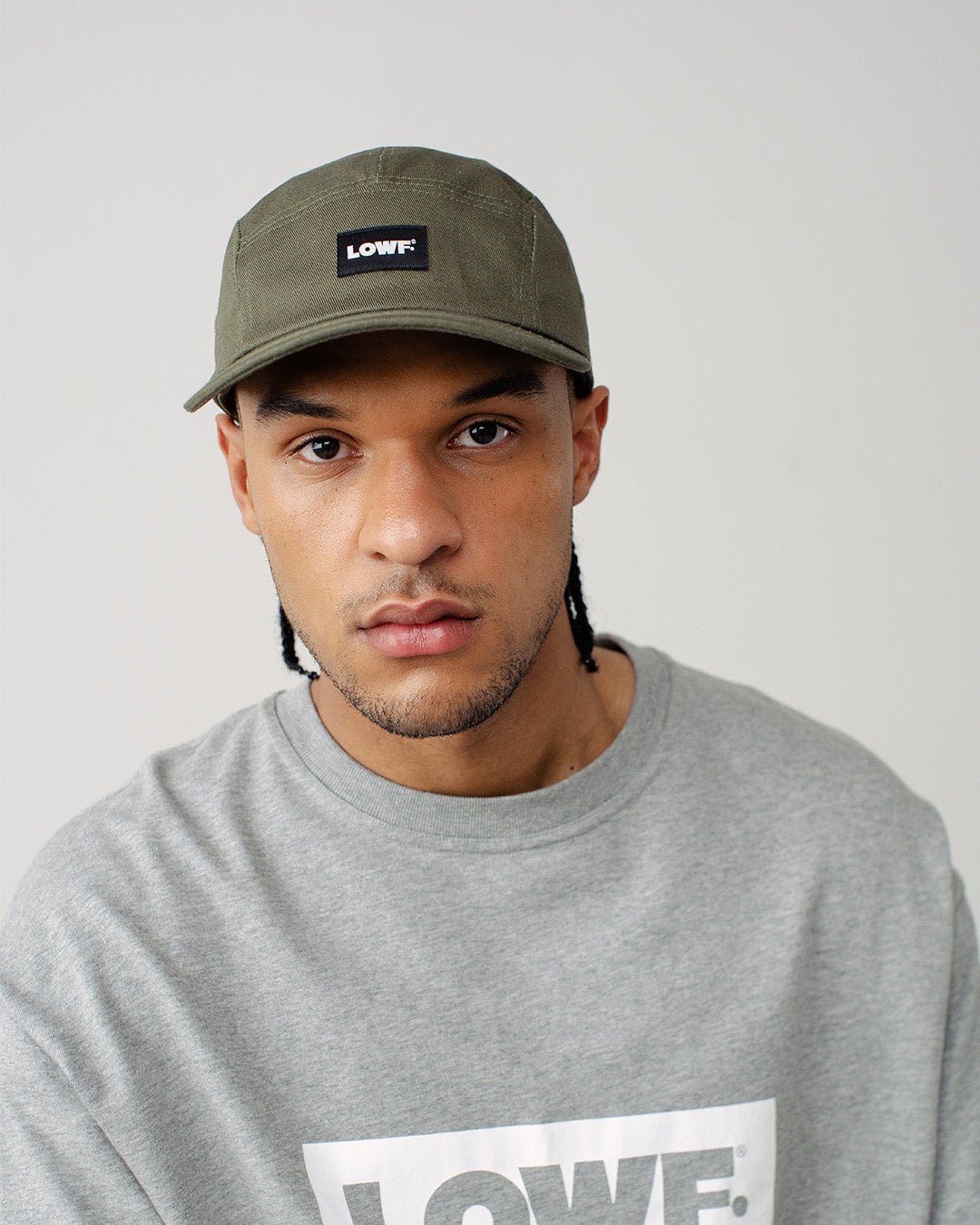 5 Panel Logo Cap - Olive