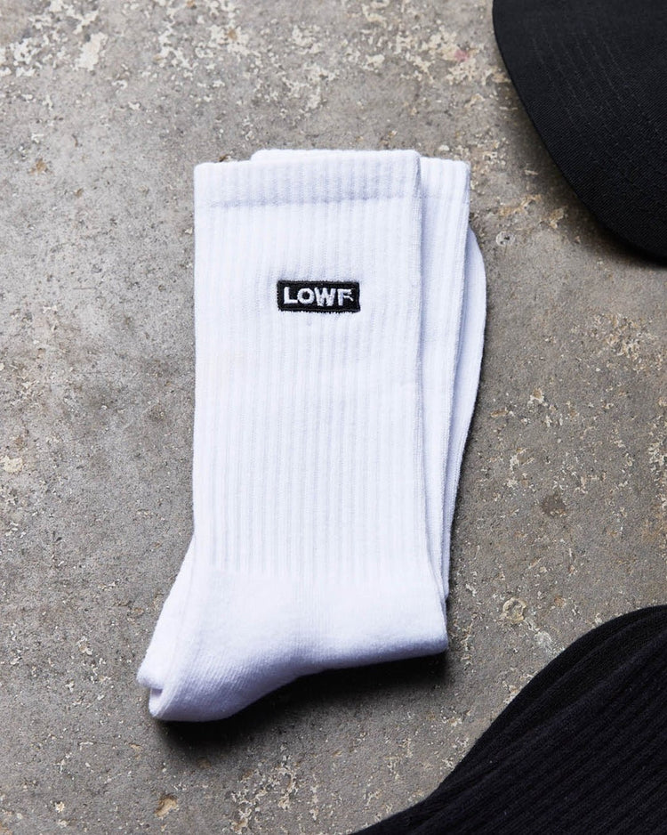 Classic Calf Socks in White