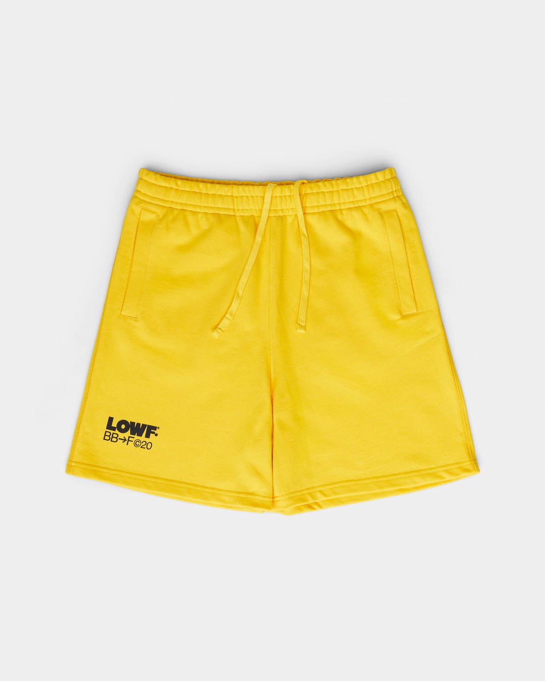 Relaxed Fit Stamp Shorts - Yellow