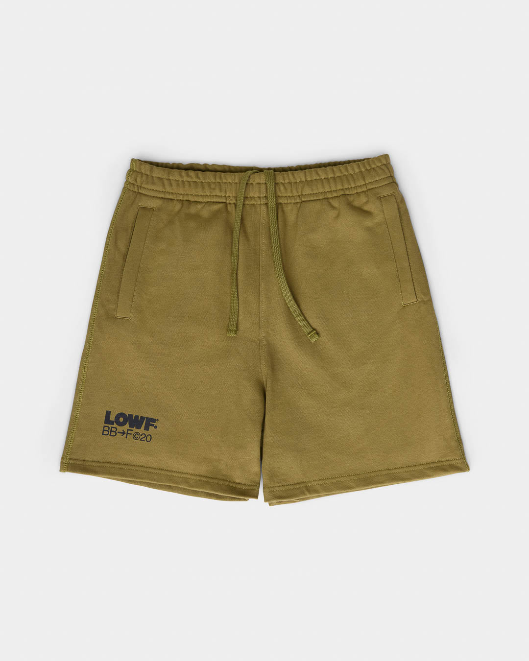 Relaxed Fit Stamp Shorts - Olive