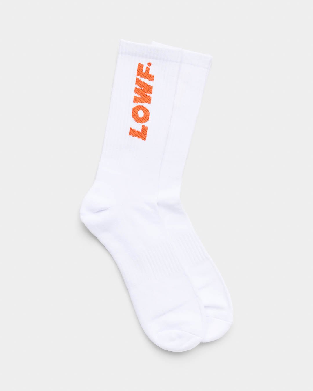 Vertical Logo Sock - White